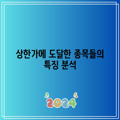 상한가와 거래량 1,000만 주를 기록한 종목 분석