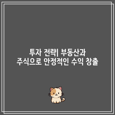 부동산, 주식 등 활용가능한 자산