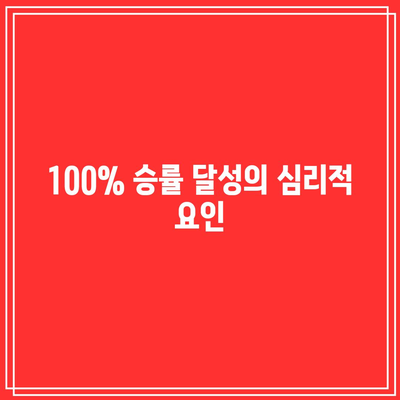 프레임 트레이딩 패턴으로 100% 승률 달성